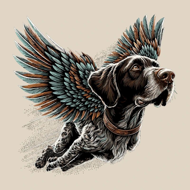 Super Dog German Wirehaired DD Pointer Gift