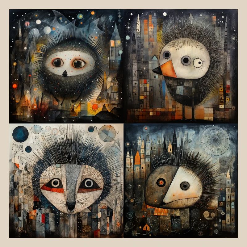 4 hedgehogs