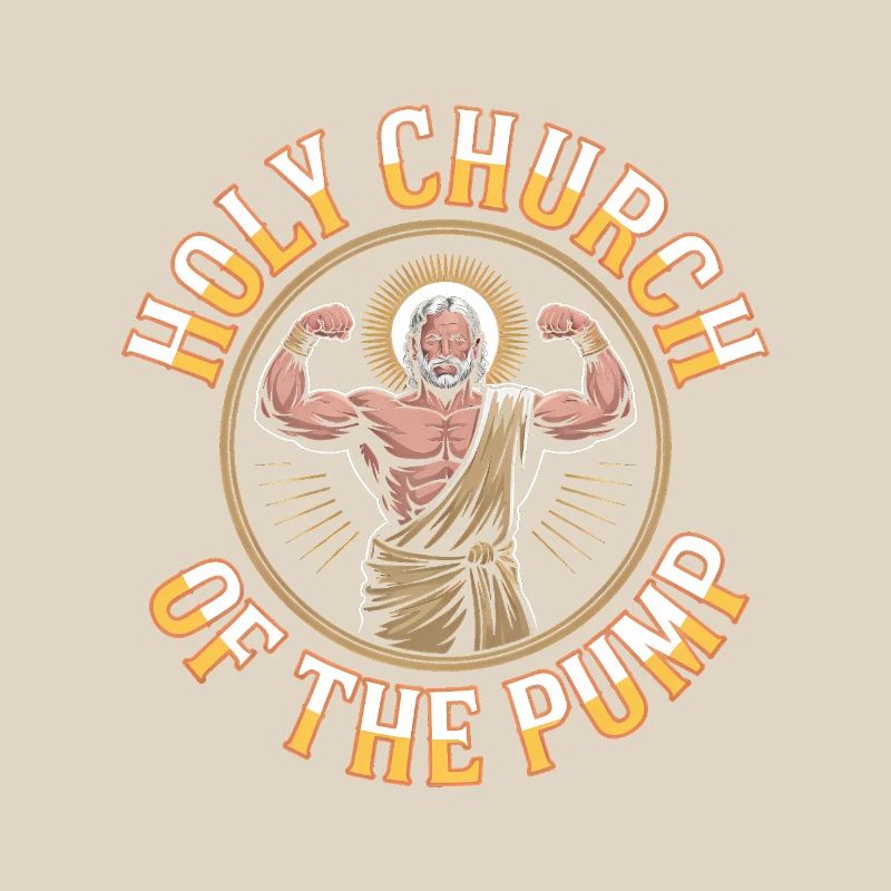 Hallowed be thy Gains - Funny Jesus Gym Meme