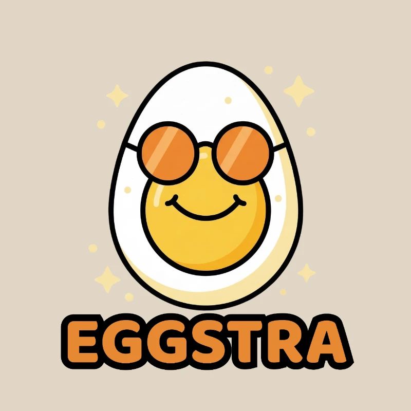EGGSTRA Chill Fashion Egg avec lunettes de soleil Easter Easter