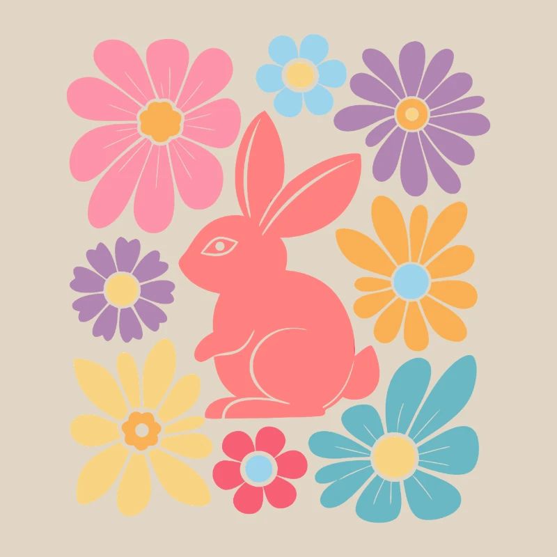 Happy Easter Bunny Boho