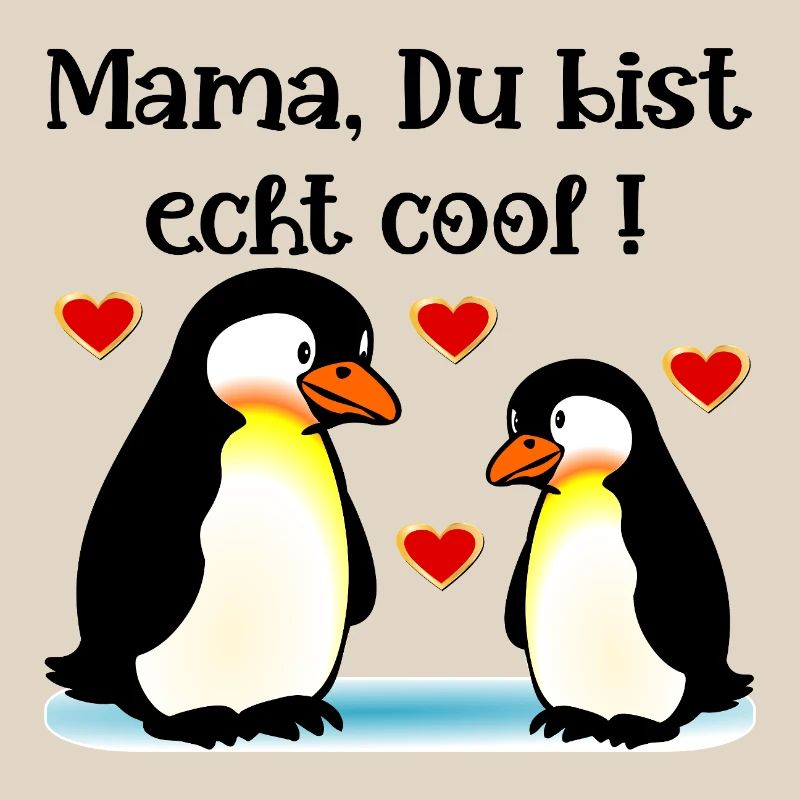 Komplimente Mama Muttertag Pinguine