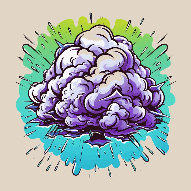 Explosion de la Boule de Brume Violette