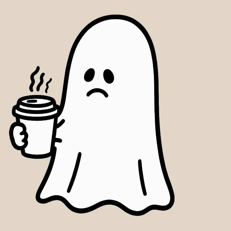 Geist Kaffee Halloween Süßes oder Saures