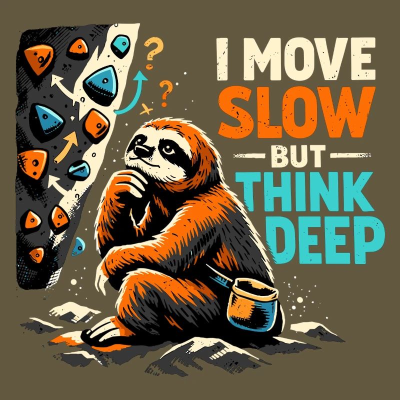 Sloth Bouldering - I move slow but think deep