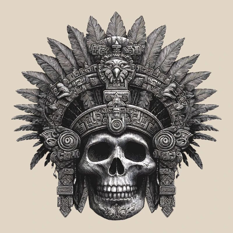 Mayan Warrior Aztec Design