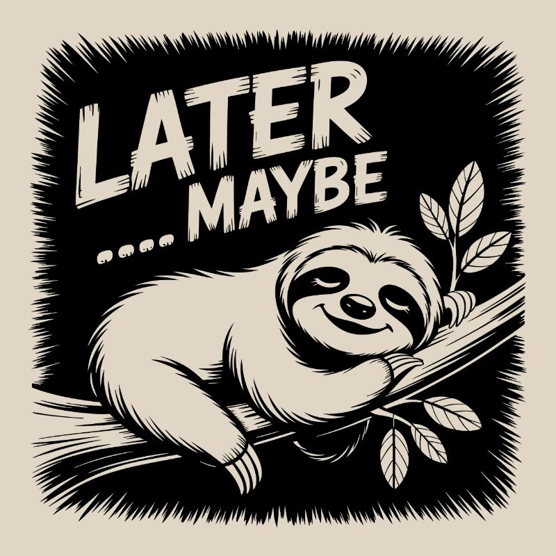 Funny sloth - maybe later