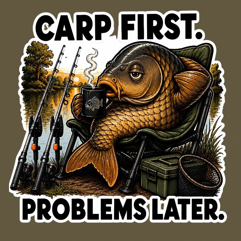 Carp First Problems Later Coffee Fishing