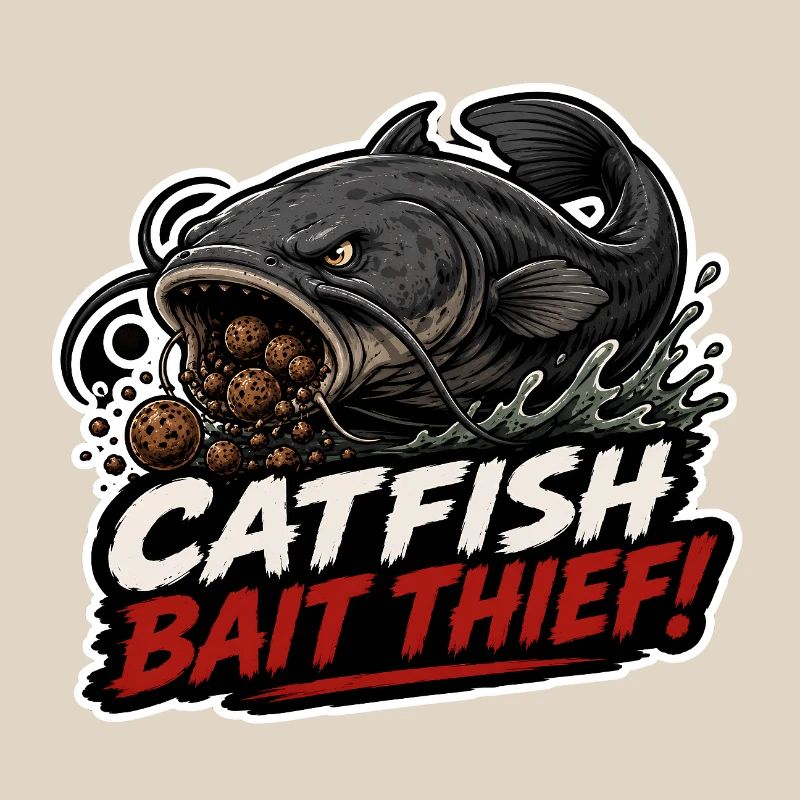 Conception de la pêche à la carpe voleur avec appât à poisson-chat