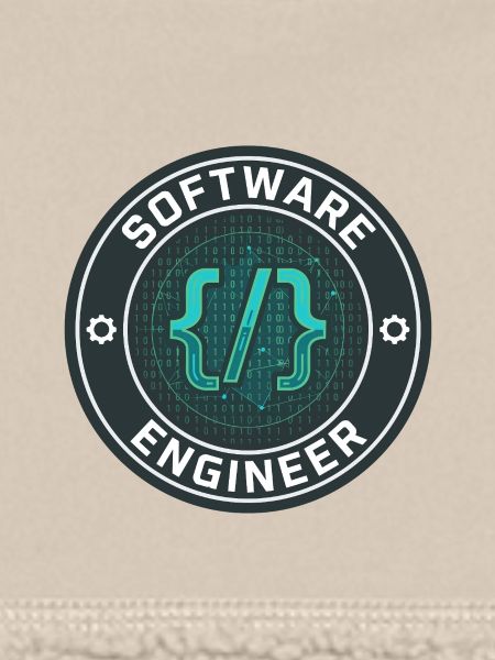 Software Engineer Binärcode-Badge-Geschenk