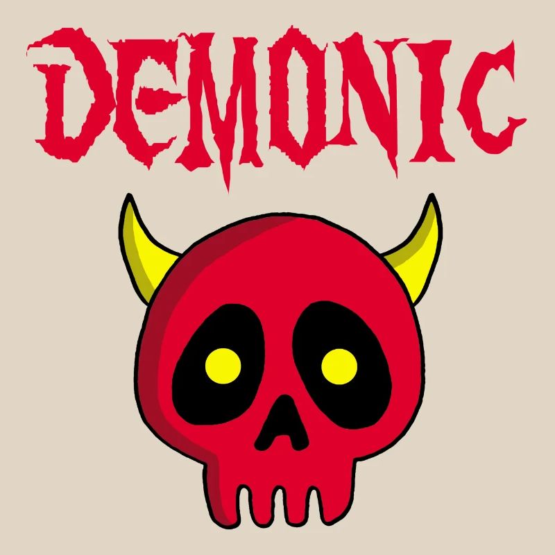 Manga demon skull