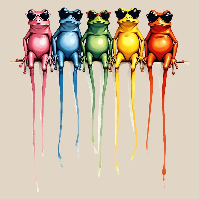 Cool Rainbow Frogs