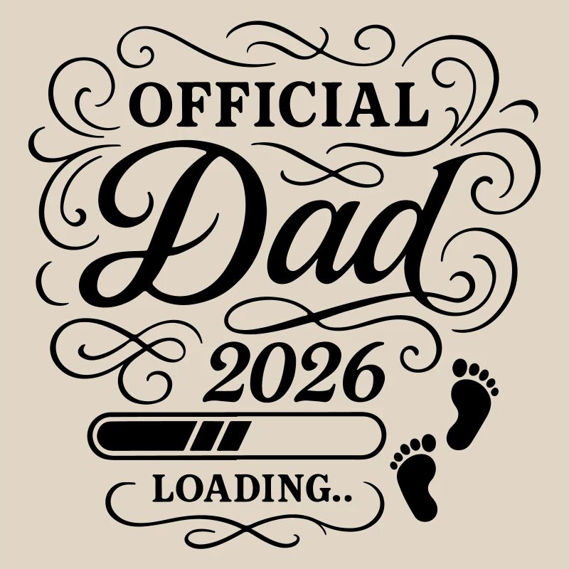 Dad 2026 Papa Loading Vaterschaft