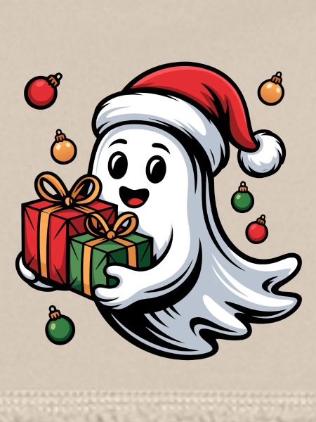 Weihnachtsgeist mit Geschenken