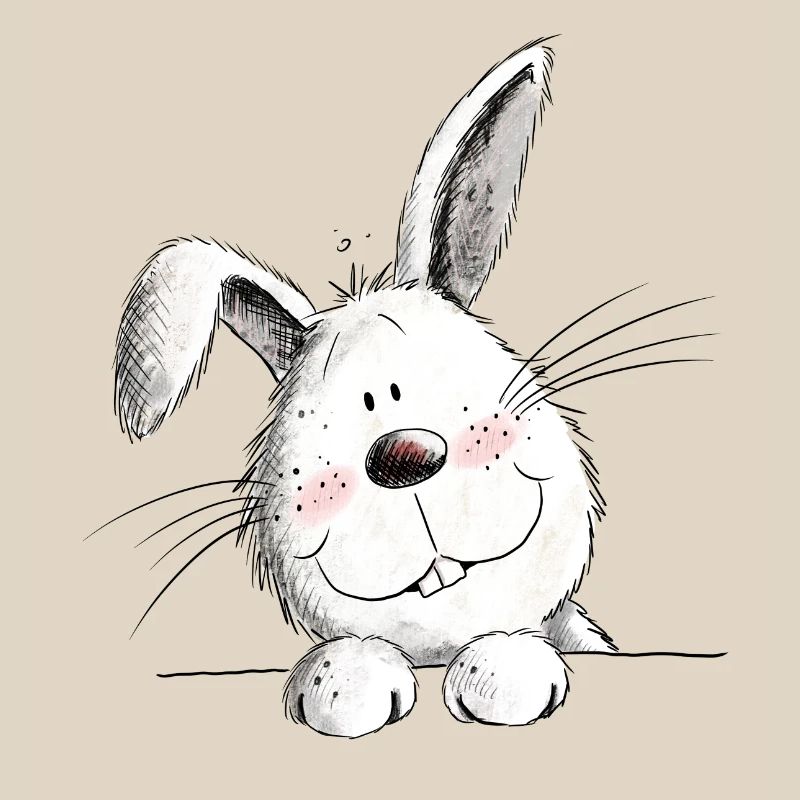 Funny rabbit I rabbit motif rabbit