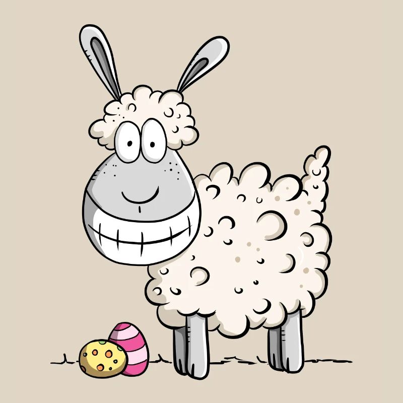 Happy Easter sheep I Easter gift Easter motive Fun