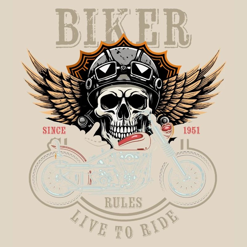 Biker Rules - Since 1951 - Live to Ride