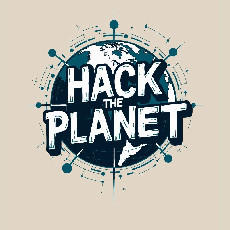 Globus Hack Motiv – Planetärer Techstil