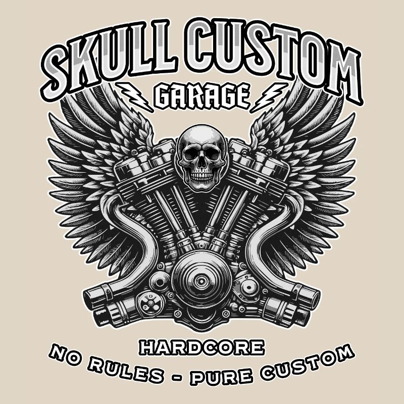 Skull Custom Garage – Biker & Schrauber Design