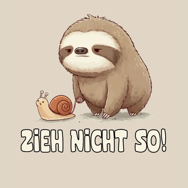 Pull Not So Sloth Cartoon