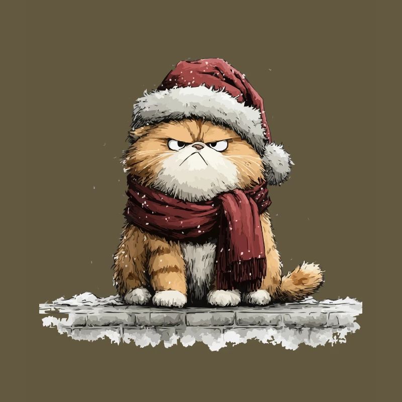 Grimmiger Weihnachtskater