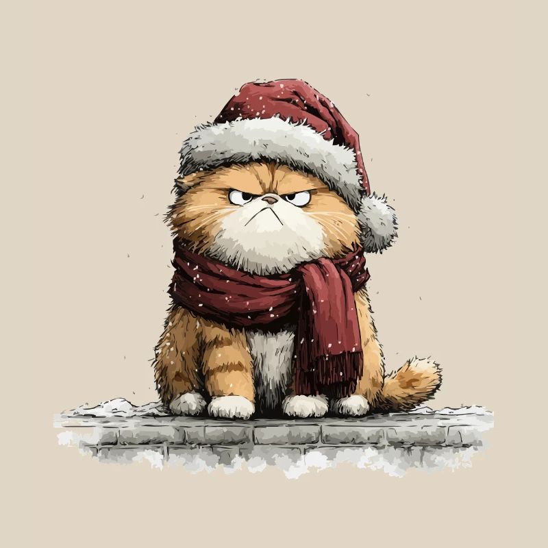 Grim Christmas Cat