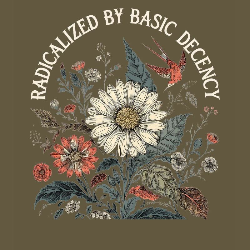 Radicalized By Basic Decency Retro Shirt