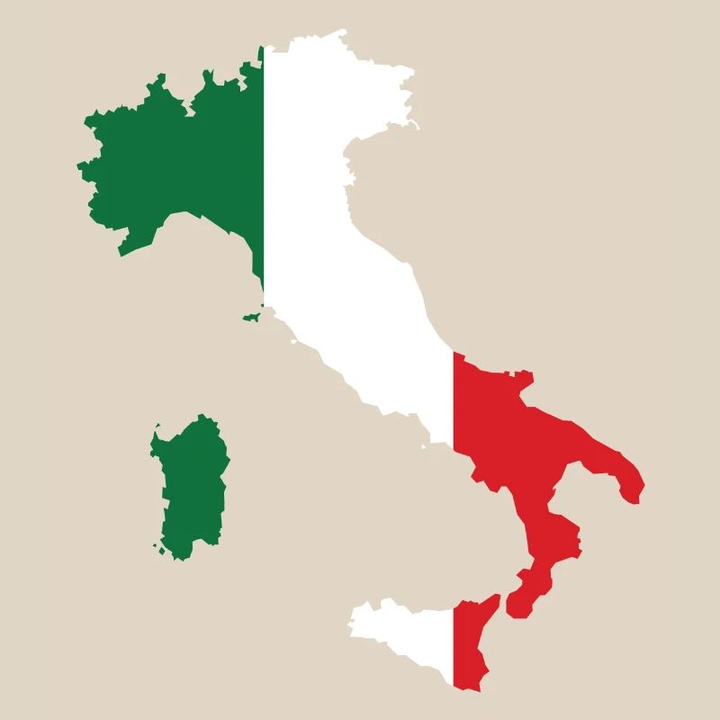 Italie Plan drapeau
