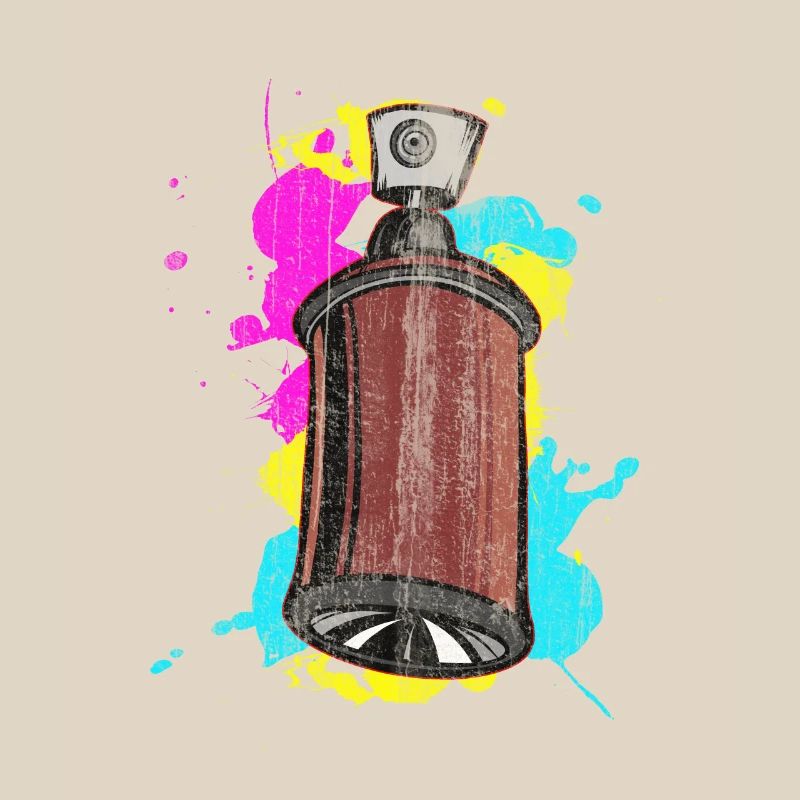 Graffiti Spraydose mit Spritzfarben