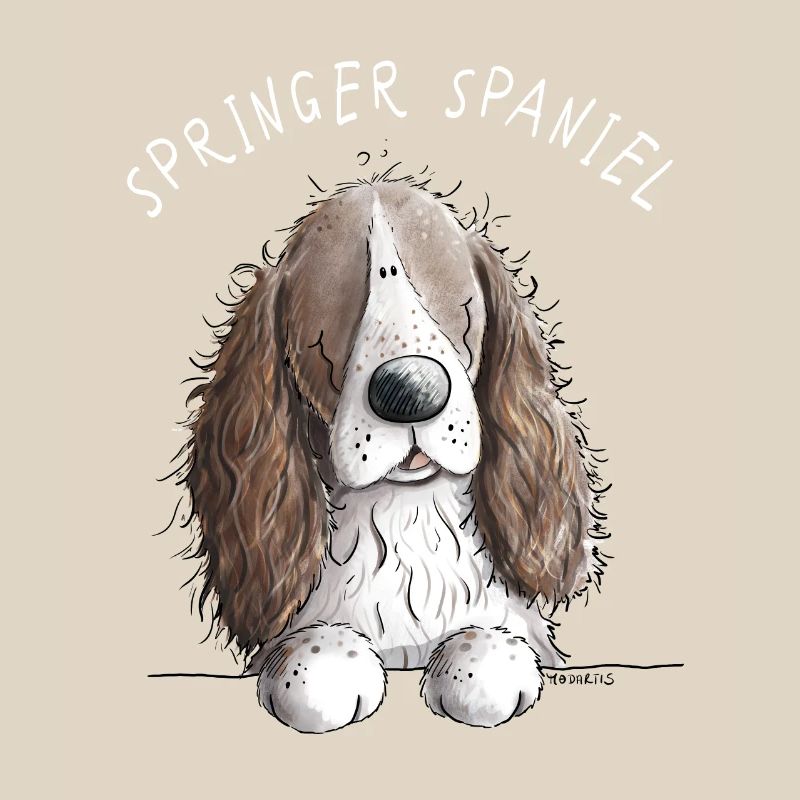 Englischer Springer Spaniel I Comic Hund Geschenk