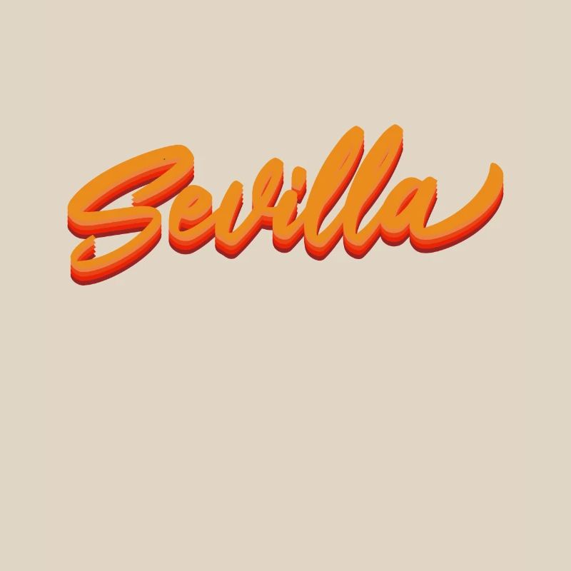 Sevilla Gradient Script Logo