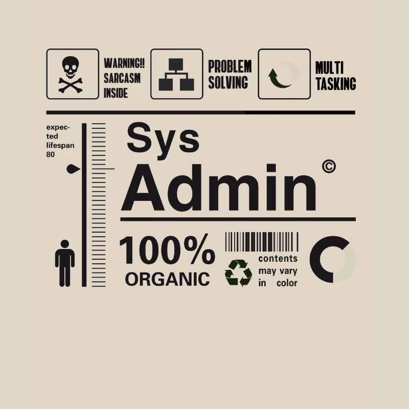 administrateur système ordinateur nerd pc kit programmeur humour lo
