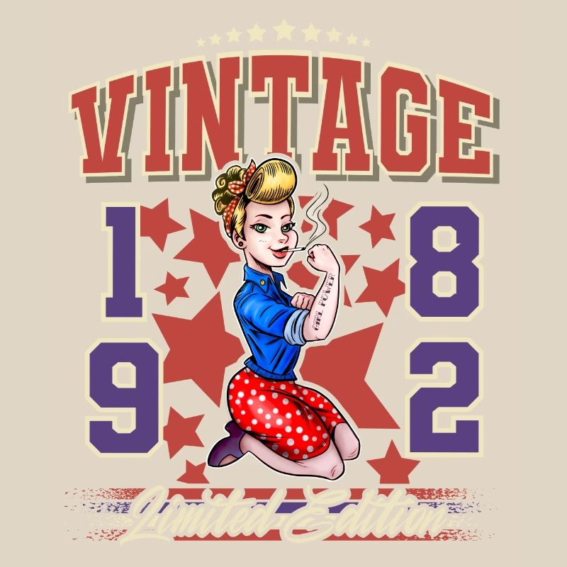 1982 Année de naissance 40e anniversaire Millésime