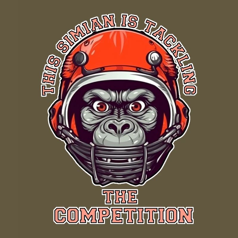 self-confident monkey accepts the challenge