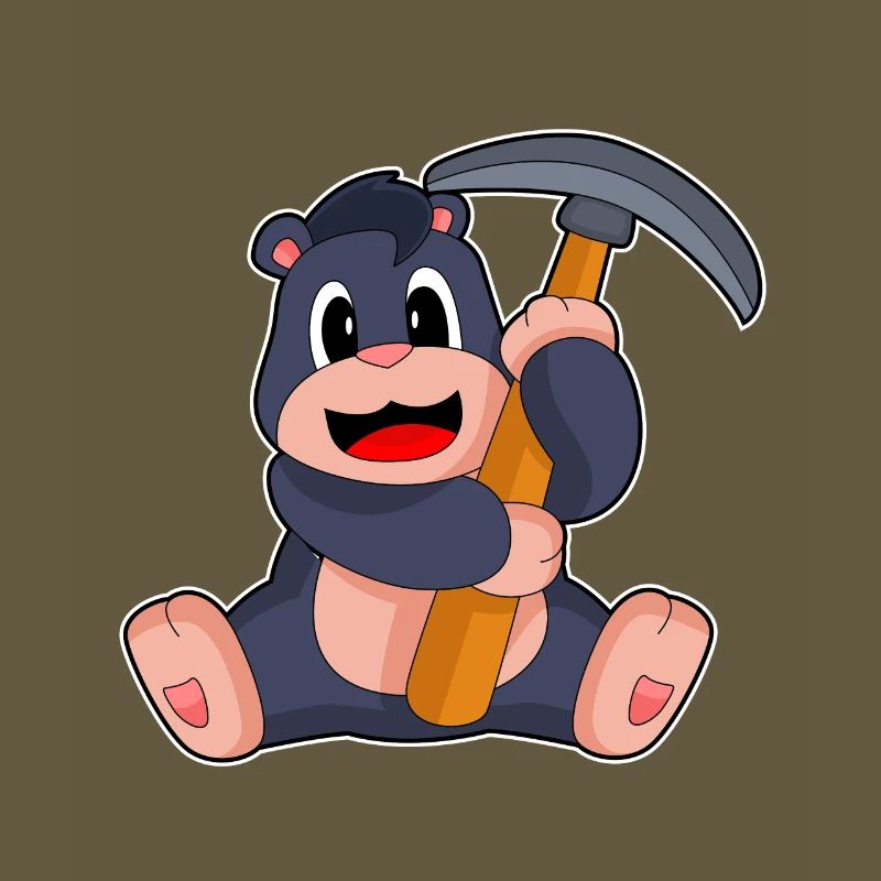Mole Miner Pickaxe Mining