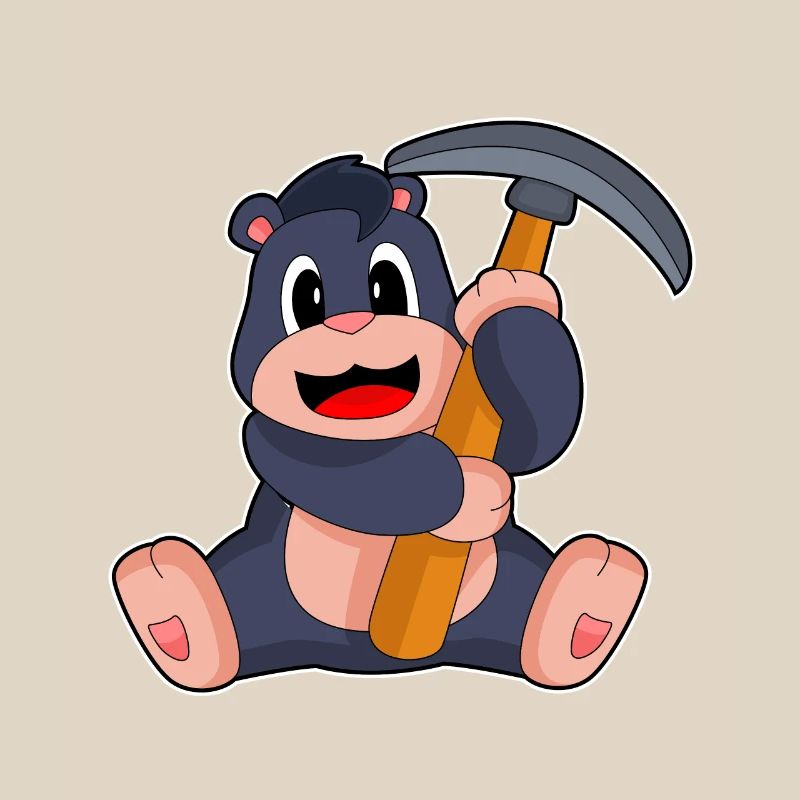 Mole Miner Pickaxe Mining