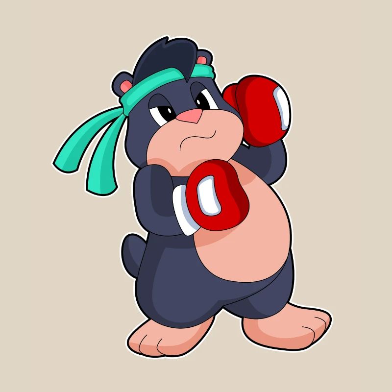 Boxeur Mole Boxer Gants de boxe Boxe Boxe