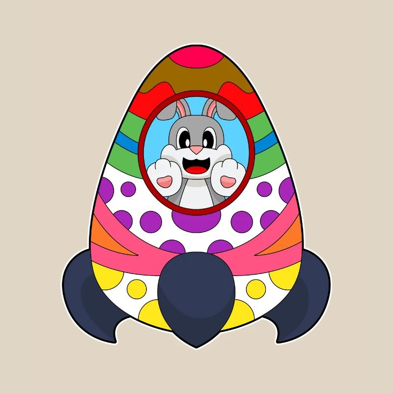Rabbit Easter Rocket