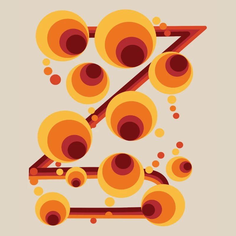 Abstract Polka Dot Circle Pattern