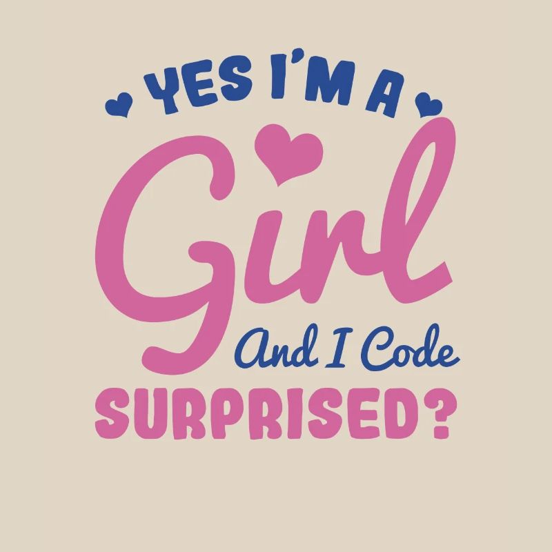 Fille et programmeuse