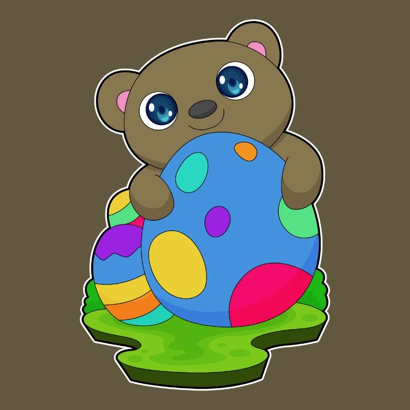 Bear Easter Easter Eggs