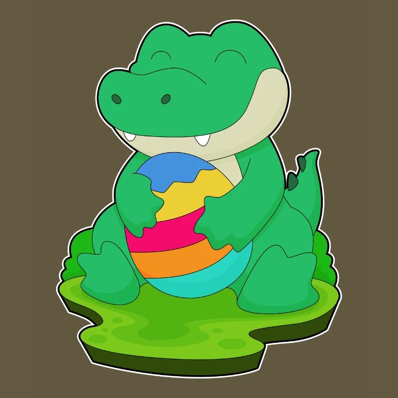 Crocodile Easter Easter Egg