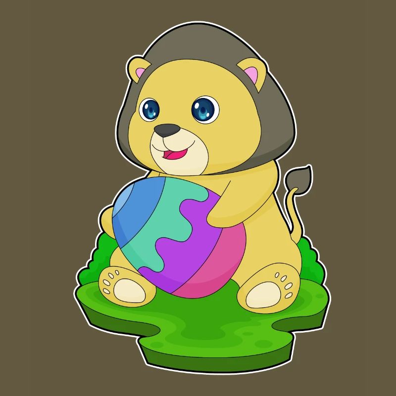 Lion Easter Easter Egg