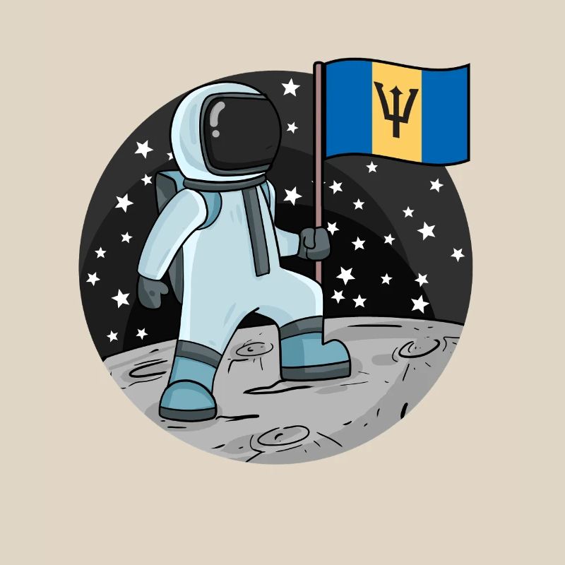 Drapeau astronaute Barbade