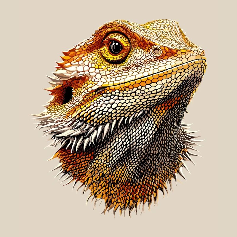 Bartagame Echse Bearded Dragon Süße Bartagamen