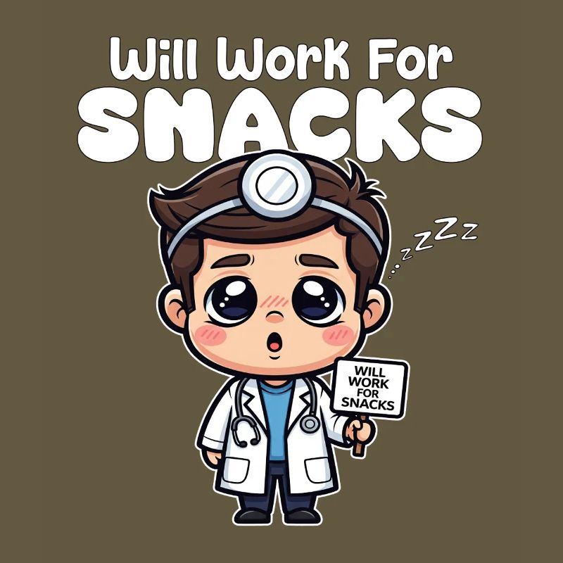 WILL WORK FOR SNACKS - DOCTOR GIFT