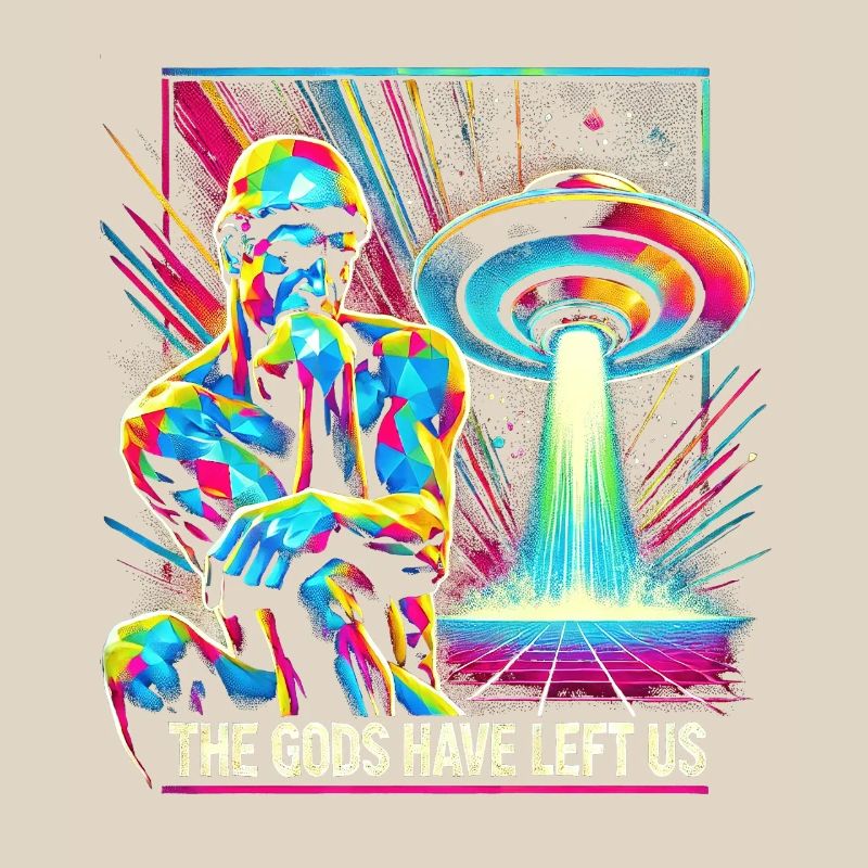 Psychedelic Alien Invader Art