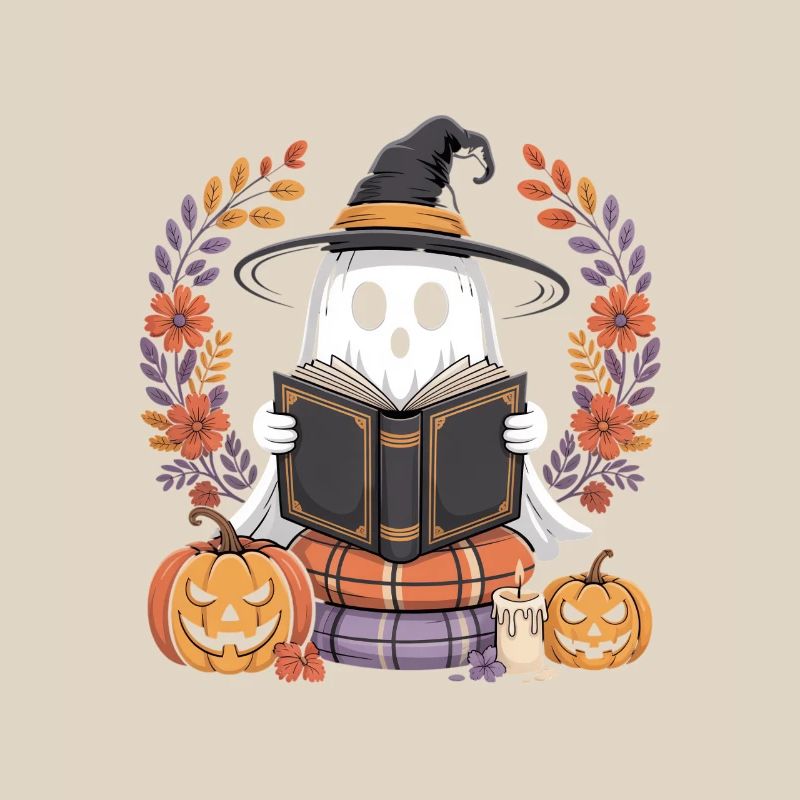 Witch Pumpkin Ghost Reader Design
