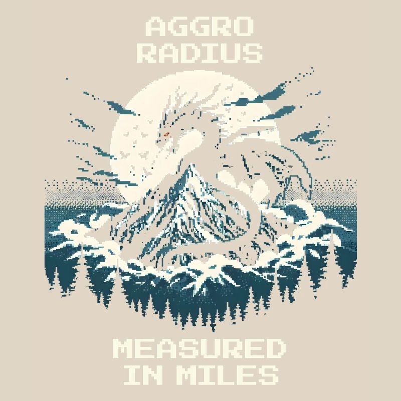 Aggro Radius | Retro Dragon Pixel Art