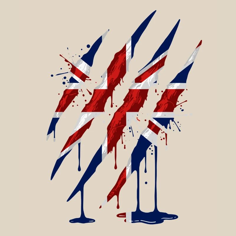 Union Jack Claw Scratch Mark